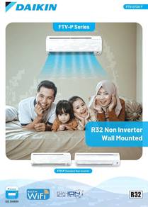 Daikin 2.5hp Air Cond +pasang