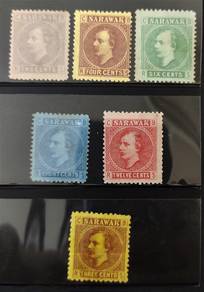 Sarawak Old Stamps Sir Charles Brooke Set in Mint