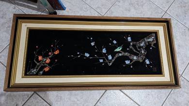 vintage Chinese gemstone painting