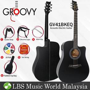 Groovy GV41BKEQ 41 Dreadnought Acoustic Electric
