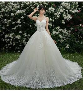 Cream fishtail wedding bridal dress gown RB2009