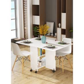 Adjustable WHITE TABLE ONLY Study Dining Foldable