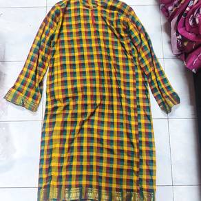 baju kurung corak checkers 