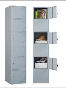 Almari locker besi 6 pintu