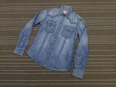True religion kemeja western size l