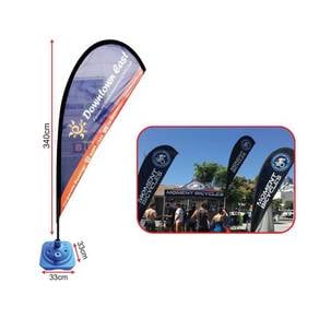 Teardrop Flag Pole - Water Tank Base (3.4 meter)