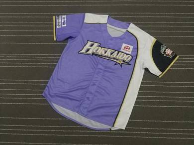 Hokkaido purple sublimation baseball jerseys saiz
