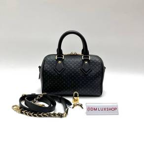 Preloved LV Black Calfskin Speedy 20 GHW