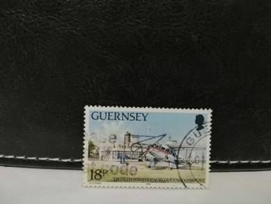 1989 Guernsey Stamp Airport Aircraft