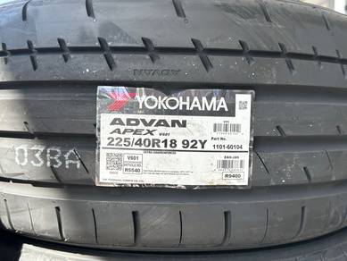225/40/18 Yokohama Apex Tayar Baru tahun2025
