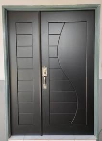 Pintu Kayu Solid Design Classic 1 Besar 1 Kecil