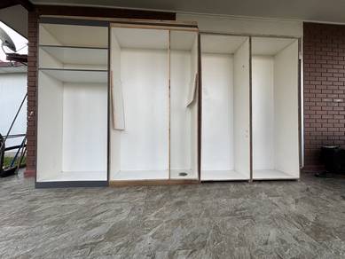 Unfinished 5 Door Solid Wardrobe