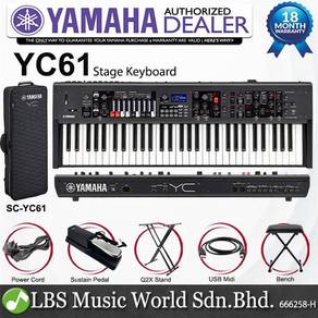 Yamaha YC61 61 Key Stage Keyboard With SC-YC61 B