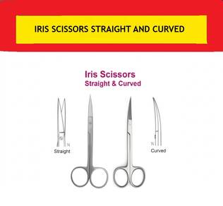 Iris scissors straight and curved promo price