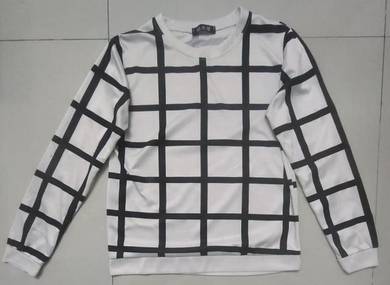 Plaid Top White