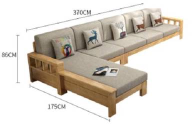 L Shape Sofa grey white 5 seater mattress bed 1