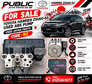 Toyota Harrier ZSU60 Abs Pump RZ 2013-2020 Year