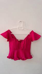 Preloved cute top - Free delivery area KK