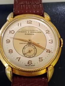 Rare vintage Ulysses Nardin Gold watch Swiss made