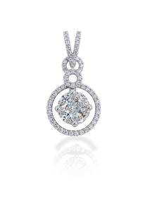 750 White Gold Pendant EC00103WGP