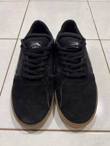 Lakai Cardiff Black Gum Suede Skate Shoes