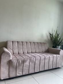 Modern Channel Tufted Sofa - Beige
