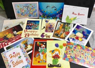 BIRTHDAY BLANK CARDS - Foot & Mouth Artists (A)