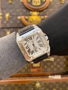 Cartier Santos 100 XL REF2656 White Roman Numerals