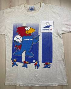 Vintage 1998 World Cup White Tee #BW1 Used