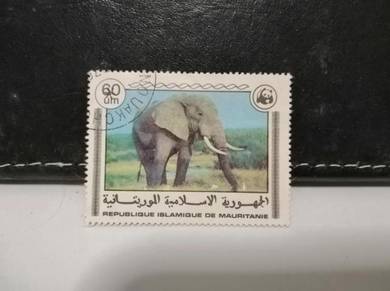 1978 Mauritania Stamp Elephant