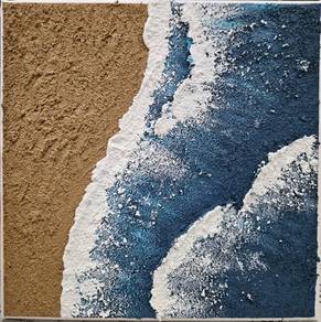 Canvas Painting Abstract Art Ocean 🌊 | One of a k
