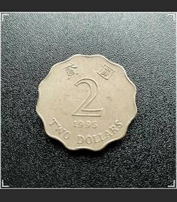 2 Dollars 1995, British Colony-Hong Kong-Coin