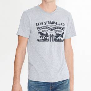 LEVI'S T - Shirt Adult L Short Sleeve Grey