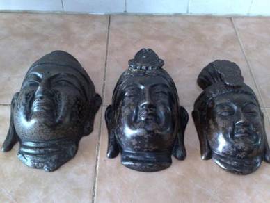 3501 topeng besi Japanese iron mask 3