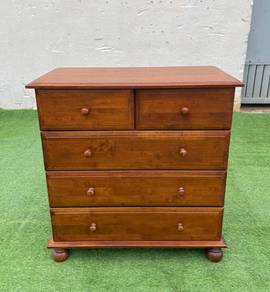 YE51E Almari Laci Dada Kayu Padu 3ft Chest Drawer
