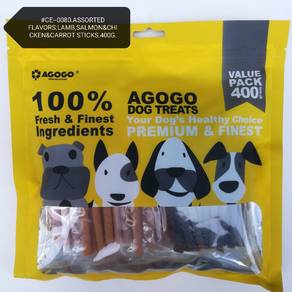 Agogo Dog Treat Assorted Stick 400gram Snack Food