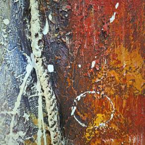 Abstract Balance Signed Oil & Mixed‑Media by Denis
