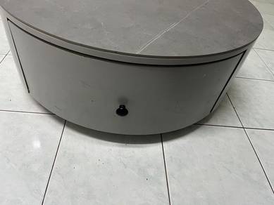 FOR SALE: Modern Round Coffee Table with Storage