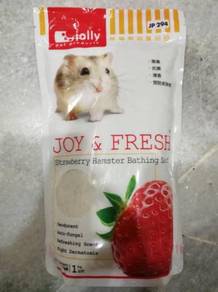 Jolly Hamster Bathing Sand Pasir Mandi 1kg Strawbe