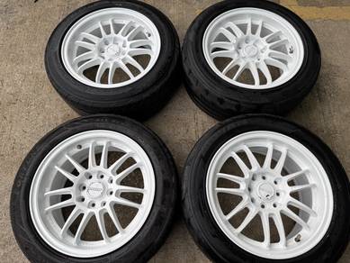 Rim second 15 RE30 Thailand siap tayar saga myvi