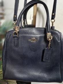 Coach Minetta Satchel/Crossbody Midnight Blue