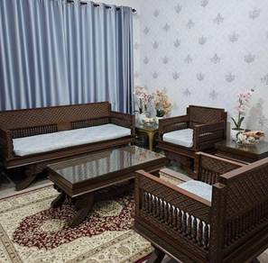 antik set Chengal Carved sofa