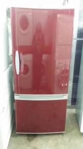 Refrigerator Fridge Peti Sejuk Panasonic Ais Red