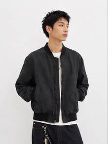 Uniqlo Black MA-1 Bomber Jacket