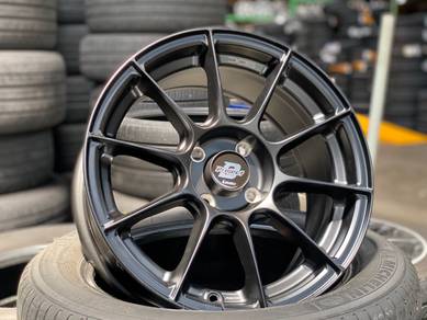 New 15 Lenso Climax 4x100 Rim City Jazz Vios Myvi