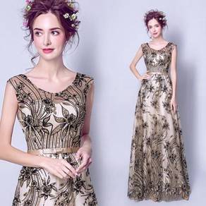 Gold glitter dinner dress prom wedding RBP0074