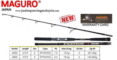 Maguro japan chieftain spinning jigging rod