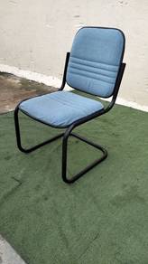 YA84A Kerusi Tamu C Type Visitor Chair Fabric Blue