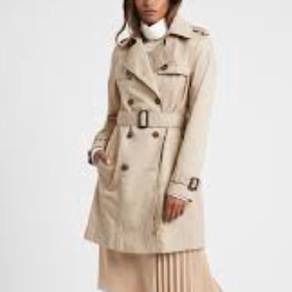 Banana Republic Classic Limonta Beige Trench Coat