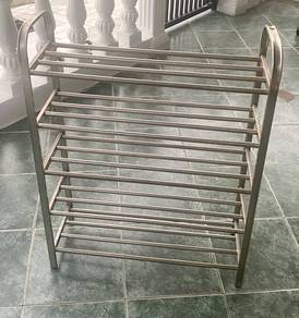 Rak Kasut 4 Tingkat Stainless Steel